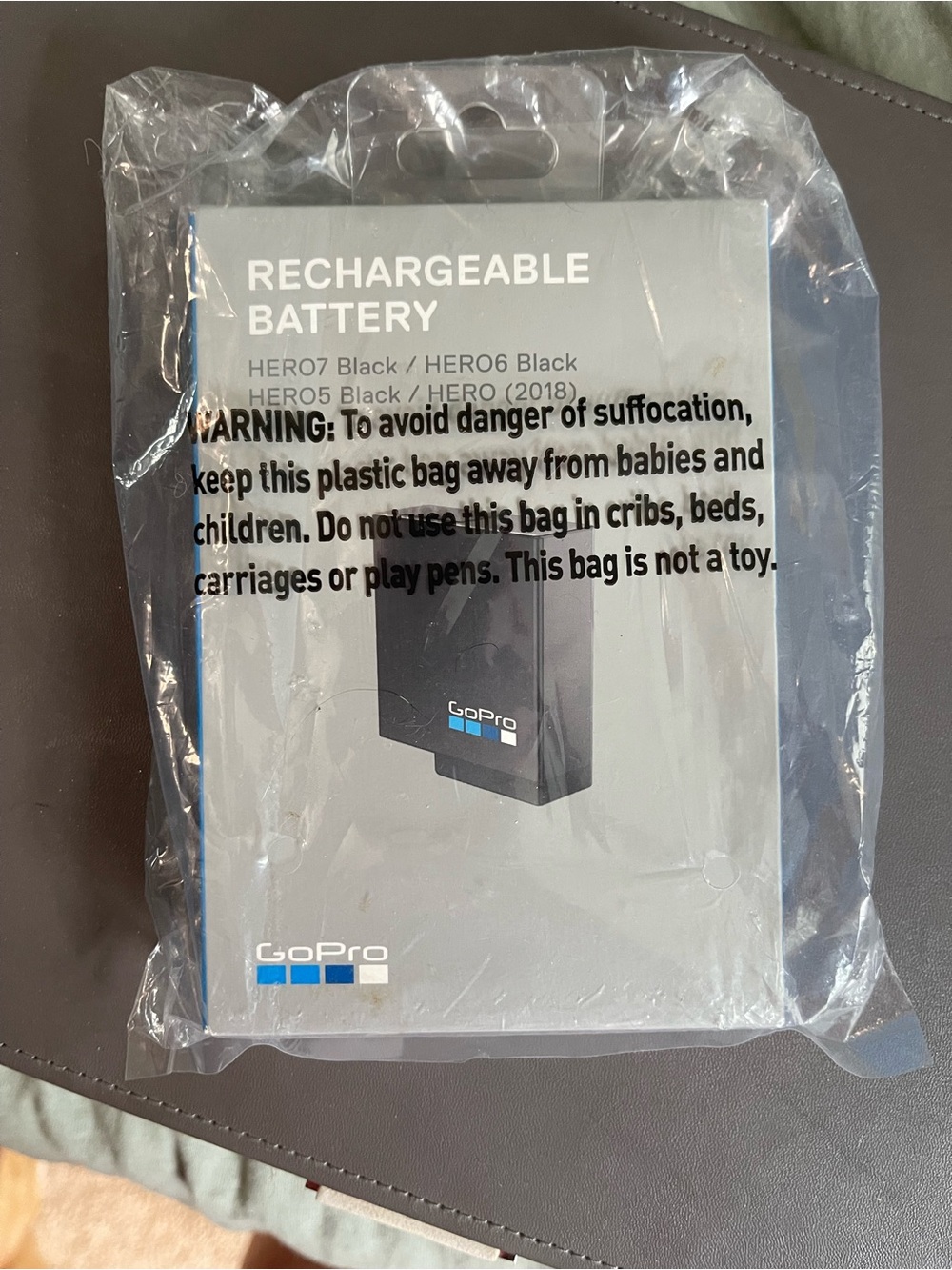 GoPro Rechargeable Battery Pack — Black with Blue Accents